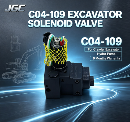 Лучшая цена C04-109 Скребковый экскаватор насос Соленоидный клапан для для гидронасосов Строительные машины 6 месяцев Гарантия