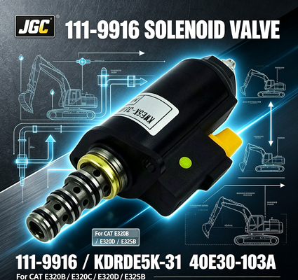 111-9916 Клапан соленоидный для экскаватора 12В, номер детали KDRDE5K-31 40E30-103A для CAT E320b E320c E320d E325b