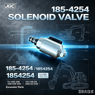 1854254 Горячая продажа Соленоидный клапан для экскаваторов 420D 420E 424D 430D 430E 432D 216 216B 226 226B 232 232B