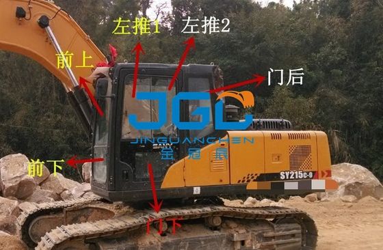 Экскаватор 135C-8 135C-9 215C-9 365H Стекло сдвижной двери правого рычага передней шестерни Downgear