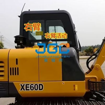 Экскаватор XE60D Переднее лобовое стекло Передняя нижняя дверь Люк в крыше Правая рука Закаленное стекло