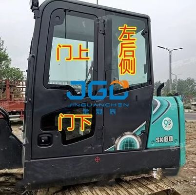 SK60-10 Стекло экскаватора Передняя ветровая заслонка Верхняя и нижняя дверь Раздвижное окно Задняя перегородка Правая рука Закаленное стекло