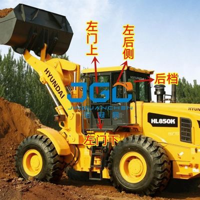 HL850K 850KS Передняя ветровая шестерня погрузчика Левая дверь Верхняя и нижняя задняя боковая задняя шестерня Закаленное стекло