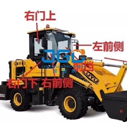 926 928 верхушка боковой двери Windscreen фронта платформы грузоподъемника 930 затяжелителей и более низкий задний экран закалили стекло