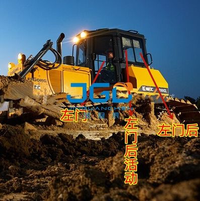 B160C Бульдозер Передняя ветровая передача Левая и правая дверь Задняя боковая передвижная дверь Задняя передача закаленное стекло