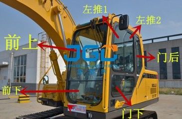 EC210F 225 250 300 150 левая сторона окна в крыше двери стопа фронта 205 экскаваторов задняя и правое стекло верхушки и низких