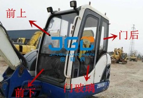 Лобовые стекла фронта экскаватора ZE60E-1 80E-1, задних, левых и правых дверей, верхних и низких