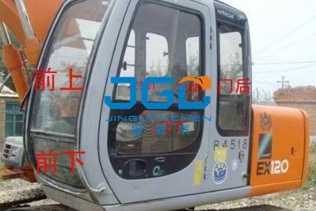 EX120-5 60-5 Стекло экскаватора спереди и сзади Левая и правая двери и окна боковые верхние и нижние лобовые стекла