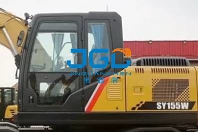 Дверь экскаватора колеса SY155W спереди и сзади вышла и правое более низкое окно в крыше большое лобовое стекло руки