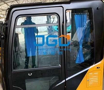 Дверь экскаватора колеса SY155W спереди и сзади вышла и правое более низкое окно в крыше большое лобовое стекло руки