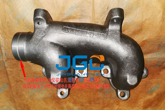 Экскаваторный выхлопный коллектор 6151-11-5110 PC400-7 6D125 Выхлопный коллектор