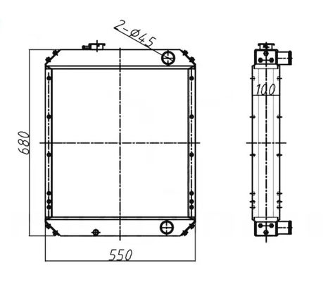 PC60-7C Алюминиевый радиатор экскаватора для PC60-7 PC60-7R-4D102 PC70-7 PC60-7E 201-03-72114