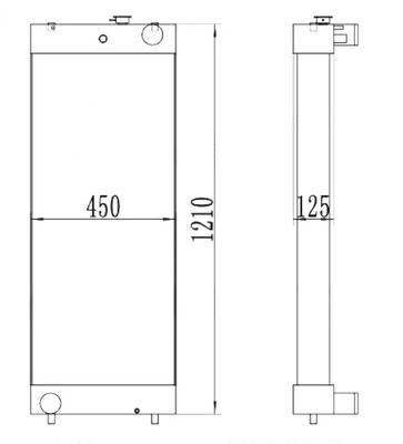 PC300-8 207-03-75121 Радиатор для экскаваторов Фабрика прямых продаж Высокая точность
