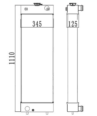 OEM Качество PC210-8 PC210LC-8 PC210-8K PC230-8K PC200-8 Радиатор экскаватора 20Y-03-41651