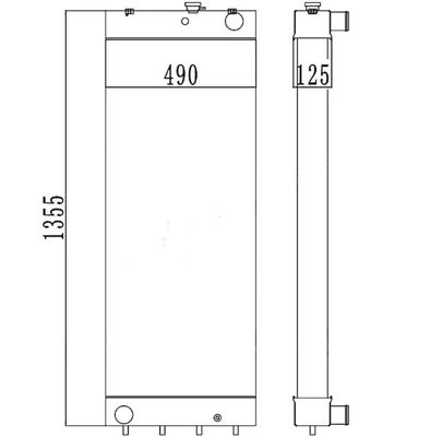 208-03-7511-8 PC450LC-8 PC450-7EO PC450LC-7EO Радиатор экскаватора
