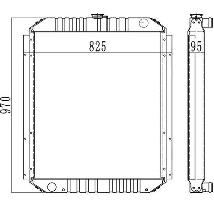 Радиатор экскаватора PC200-6 PC210-6 PC200LC-6 PC210LC-6 20Y-03-21510