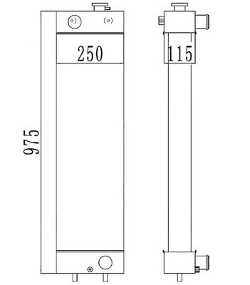 PC128-8 PC128-6 PC128US-2 PC138US-2 Радиатор экскаватора 22B-03-13110