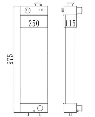 22B-03-13110 PC128-8 PC128-6 PC128US-2 PC138US-2 Радиатор экскаватора