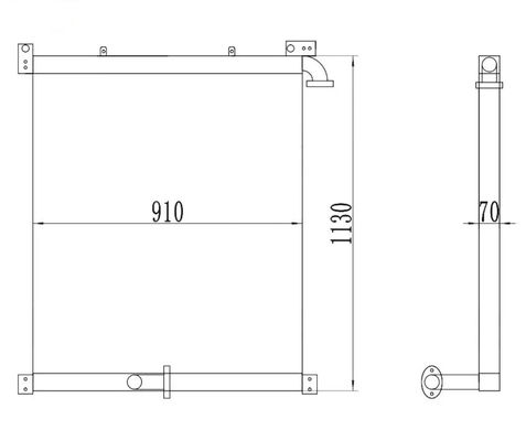PC400-6 PC400LC-6 PC450-6 PC450LC-6 Нефтяной охладитель 208-03-61120 208-03-61410 208-03-51120 208-03-51121 Для экскаватора
