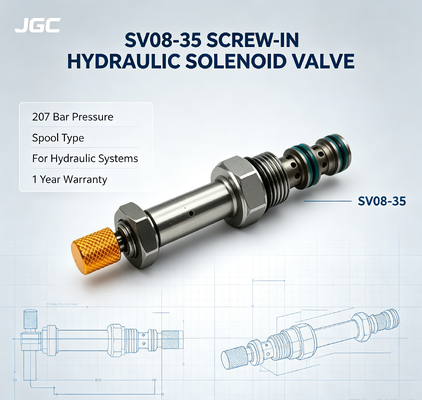 SV08-35 Электрический гидравлический соленоидный клапан с ввинчиваемым шпулем, давление 207 бар, гарантия 1 год для гидравлических систем