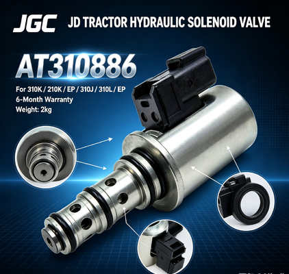 AT310586 Новый гидравлический соленоидный клапан для тракторных деталей JD 310K/210K/EP/310J/310L/EP 6-месячная гарантия 2 кг