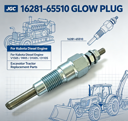 Свеча накаливания 16281-65510 для дизельного двигателя Kubota V1505 D905 D1005 D1105, запасные части для экскаватора и трактора