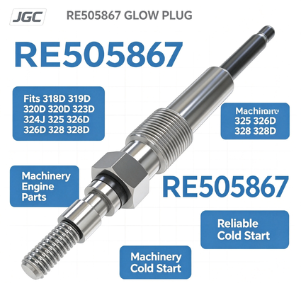318D 319D 320D 323D 324J 325 326D 328 328D Свеча накаливания RE505867 подходит для . Запчасти для двигателей техники