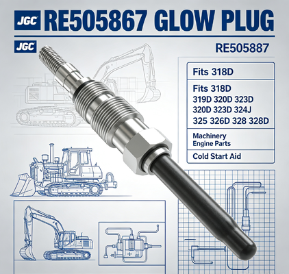 318D 319D 320D 323D 324J 325 326D 328 328D Свеча накаливания RE505867 подходит для . Запчасти для двигателей техники