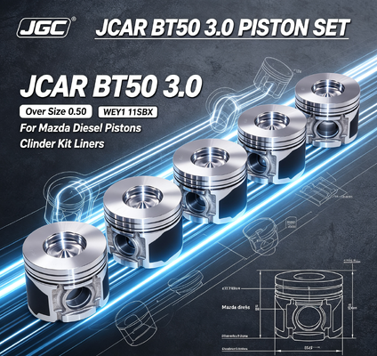 JCAR BT50 3.0 сверхразмер 0.50 WEY1 11SBX Сборка для Mazda Дизельных поршней Цилиндровой комплект Линеровщики Моторный поршневый комплект