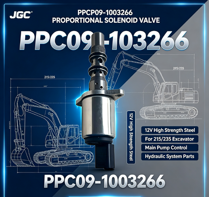 PPCP09-1003266 Пропорциональный соленоидный клапан высокопрочной стали 12 В для главного насоса экскаватора 215/235