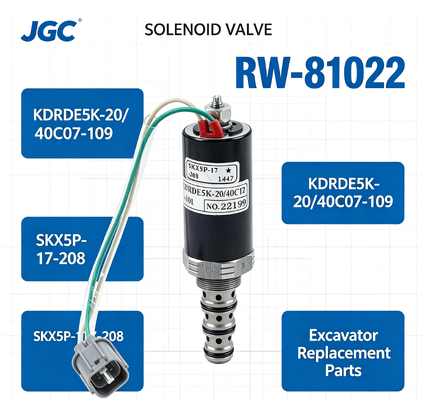 SKX5P-17-208 Запасные части насоса Электромагнитный клапан RW-81022 "KDRDE5K-20/40C07-109 " для автозапчастей экскаватора