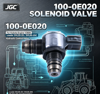 100-0E020 Клапан-соленоид для экскаватора, запчасти для двигателя Kubota V3800, погрузчик SVL95-2S SVL95-2SC