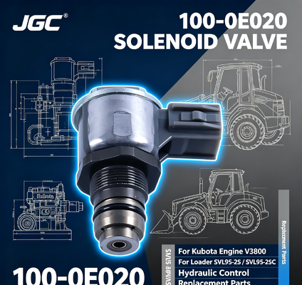 100-0E020 Клапан-соленоид для экскаватора, запчасти для двигателя Kubota V3800, погрузчик SVL95-2S SVL95-2SC