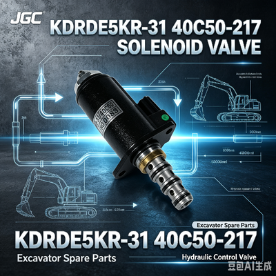 Клапан электромагнитный KDRDE5KR-31 40C50 -217, подходит для запасных частей экскаватора