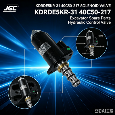 Клапан электромагнитный KDRDE5KR-31 40C50 -217, подходит для запасных частей экскаватора