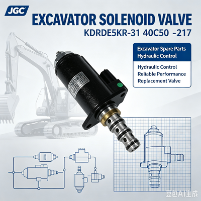 Клапан электромагнитный KDRDE5KR-31 40C50 -217, подходит для запасных частей экскаватора