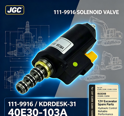 111-9916 Клапан соленоидный для экскаватора 12В, номер детали KDRDE5K-31 40E30-103A для CAT E320b E320c E320d E325b