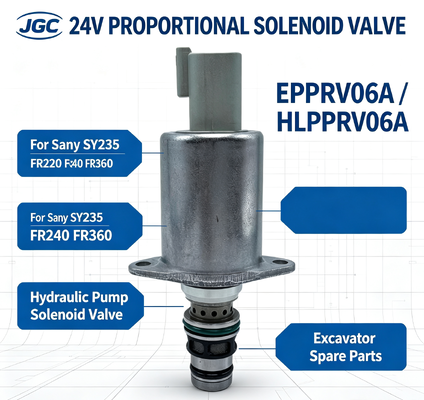 EPPRV06A 24V Пропорциональный электромагнитный клапан HLPPRV06A для гидравлического насоса экскаватора Sany SY235 FR220 FR240 FR360
