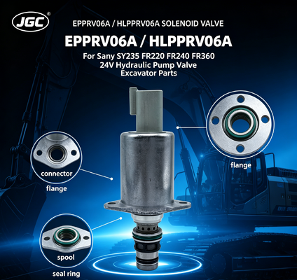 EPPRV06A 24V Пропорциональный электромагнитный клапан HLPPRV06A для гидравлического насоса экскаватора Sany SY235 FR220 FR240 FR360