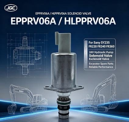 EPPRV06A 24V Пропорциональный электромагнитный клапан HLPPRV06A для гидравлического насоса экскаватора Sany SY235 FR220 FR240 FR360