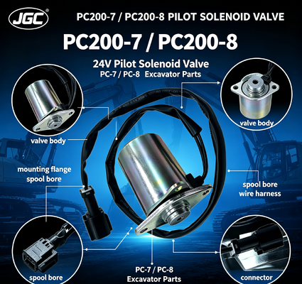 PC-7 PC-8 Части экскаватора для PC200-7 PC200-8 Соленоидный клапан Пилотный соленоидный клапан 24В