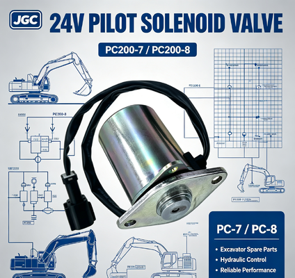 PC-7 PC-8 Части экскаватора для PC200-7 PC200-8 Соленоидный клапан Пилотный соленоидный клапан 24В