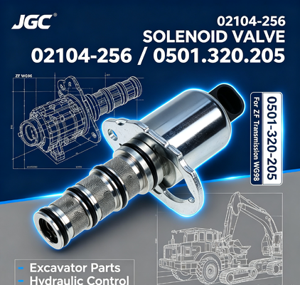 02104-256 0501-320-205 Части экскаватора Соленоидный клапан для Zf трансмиссии Wg98