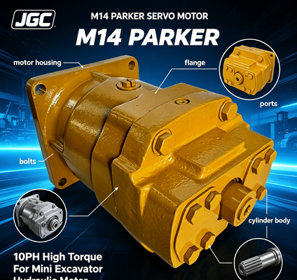 M14 паркер сервомотор 10hp высокий крутящий момент гидравлический мотор для мини-экскаватора