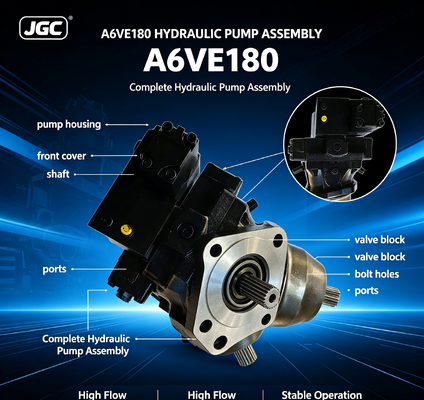 A6VE180 Полный гидравлический насос Высокий расход Стабильная работа